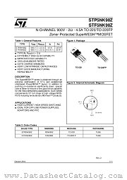 STP5NK90Z datasheet pdf ST Microelectronics