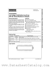 74LCX162244MEA datasheet pdf Fairchild Semiconductor