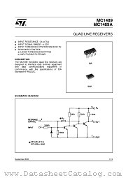 MC1489AD1013TR datasheet pdf ST Microelectronics