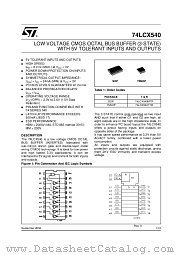 74LCX540 datasheet pdf ST Microelectronics