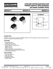 MOC8113SD datasheet pdf Fairchild Semiconductor