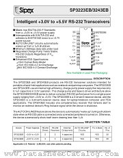 SP3243EBCA-L/TR datasheet pdf Sipex Corporation
