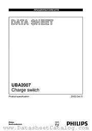 UBA2007TK/N2 datasheet pdf Philips