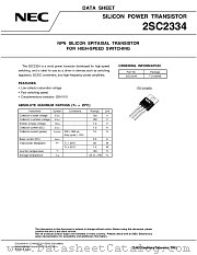 2SC2334-S datasheet pdf NEC