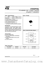 STS3DPF20L datasheet pdf ST Microelectronics