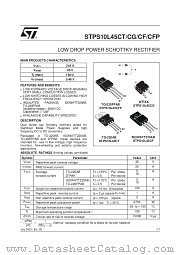 STPS10L45CG-TR datasheet pdf ST Microelectronics