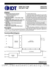 IDT6167SA15P datasheet pdf IDT