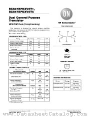 BC847BPDXV6T5 datasheet pdf ON Semiconductor