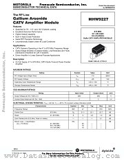MHW9227 datasheet pdf Freescale (Motorola)