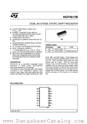 HCF4517 datasheet pdf ST Microelectronics