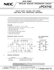 UPC4742G2-T2 datasheet pdf NEC
