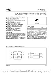 74V2T241 datasheet pdf ST Microelectronics