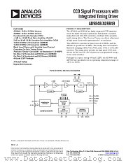 AD9848AKST datasheet pdf Analog Devices