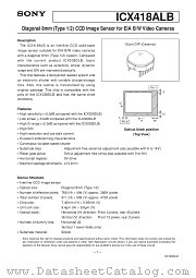 ICX418ALB datasheet pdf SONY