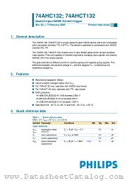 74AHCT132BQ datasheet pdf Philips
