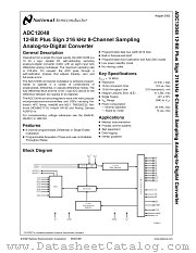 ADC12048CIVF datasheet pdf National Semiconductor