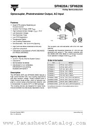 SFH620A-1-X006 datasheet pdf Vishay