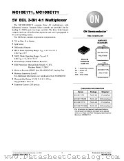 MC100E171FN datasheet pdf ON Semiconductor