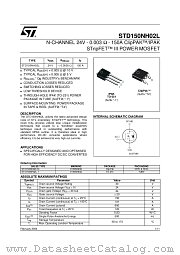 STD150NH02LT4 datasheet pdf ST Microelectronics
