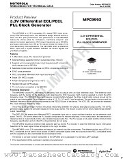MPC9992 datasheet pdf Freescale (Motorola)