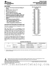 SN74ALVC16334DLR datasheet pdf Texas Instruments