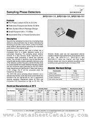 SPD1102-111 datasheet pdf Skyworks Solutions
