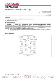 HD74AC366 datasheet pdf Renesas