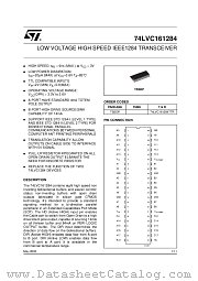 74LVC161284 datasheet pdf ST Microelectronics