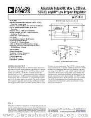 ADP3331ARTZ-REEL7 datasheet pdf Analog Devices