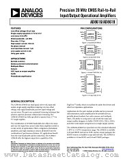 AD8616ARZ-REEL datasheet pdf Analog Devices