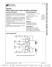 LM4732TA datasheet pdf National Semiconductor