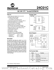 24C01CT/SN datasheet pdf Microchip