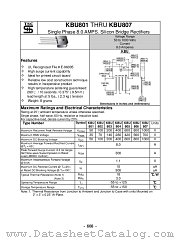 KBU803 datasheet pdf Taiwan Semiconductor