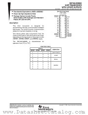 SN74ALS29863DWR datasheet pdf Texas Instruments