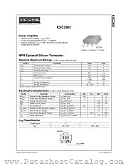 KSC2881OTF datasheet pdf Fairchild Semiconductor