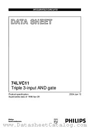 74LVC11BQ datasheet pdf Philips