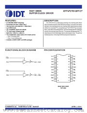 IDT74FCT810CTSO datasheet pdf IDT