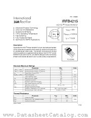 IRFB4215 datasheet pdf International Rectifier