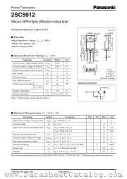 2SC5912 datasheet pdf Panasonic