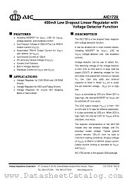 AIC1729 datasheet pdf Analog Integrations Corporation