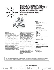HLMP-RB11-H0000 datasheet pdf Agilent (Hewlett-Packard)
