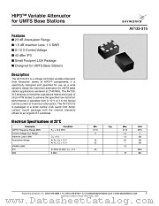 AV133-315 datasheet pdf Skyworks Solutions