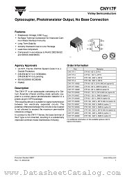 CNY17F-1X007 datasheet pdf Vishay