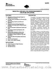 BQ24901PWRG4 datasheet pdf Texas Instruments
