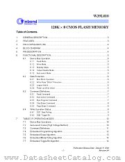 W39L010 datasheet pdf Winbond Electronics