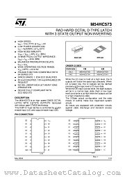 M54HC573D datasheet pdf ST Microelectronics