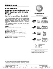 MC74HC589ADR2 datasheet pdf ON Semiconductor