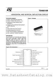 TDA8215B datasheet pdf ST Microelectronics