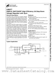LM2677SDX-5.0 datasheet pdf National Semiconductor