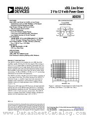 AD8391AR datasheet pdf Analog Devices
